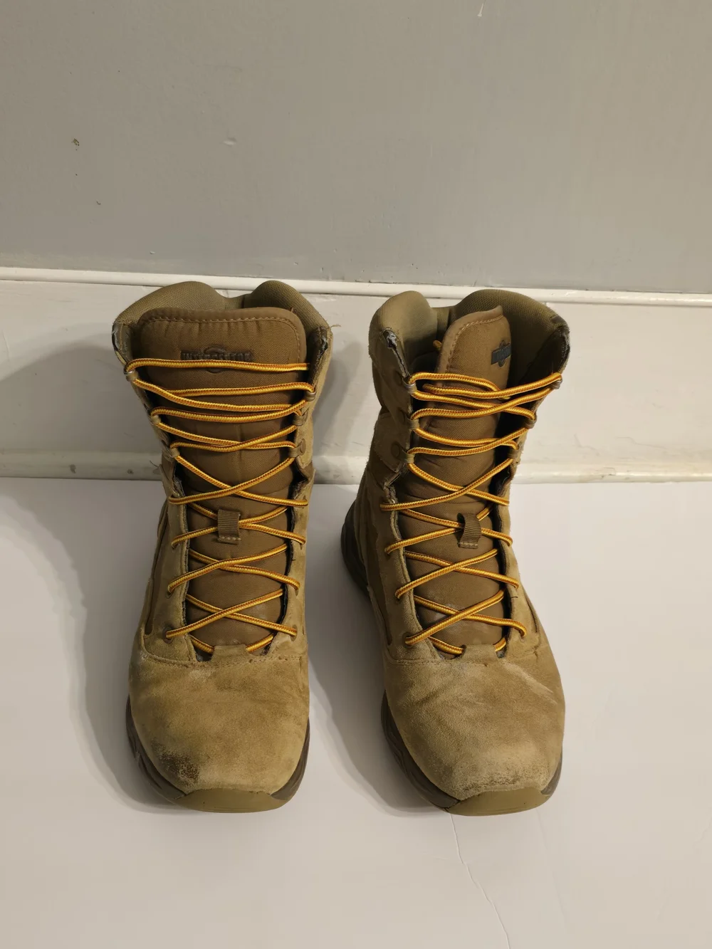 Men's Olive Tactical Field Boots - Rugged Lace-Up Support